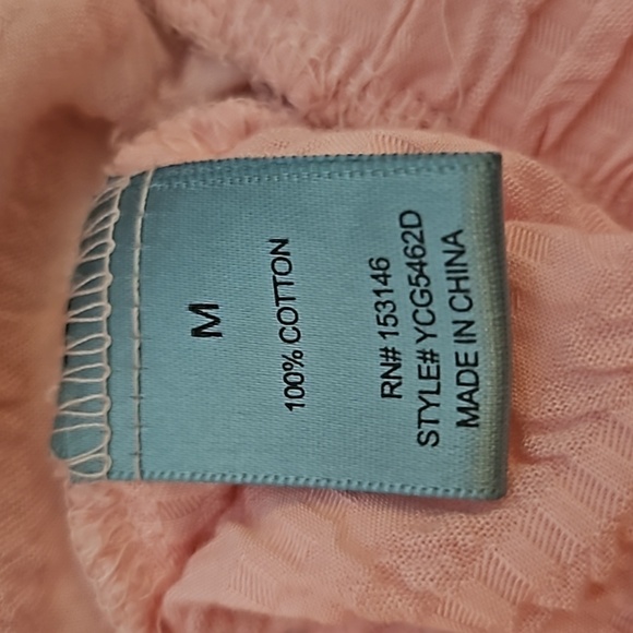 GOOD LUCK GEM Pink Cascade Ruffle Cropped Festival Shirt - Picture 7 of 8